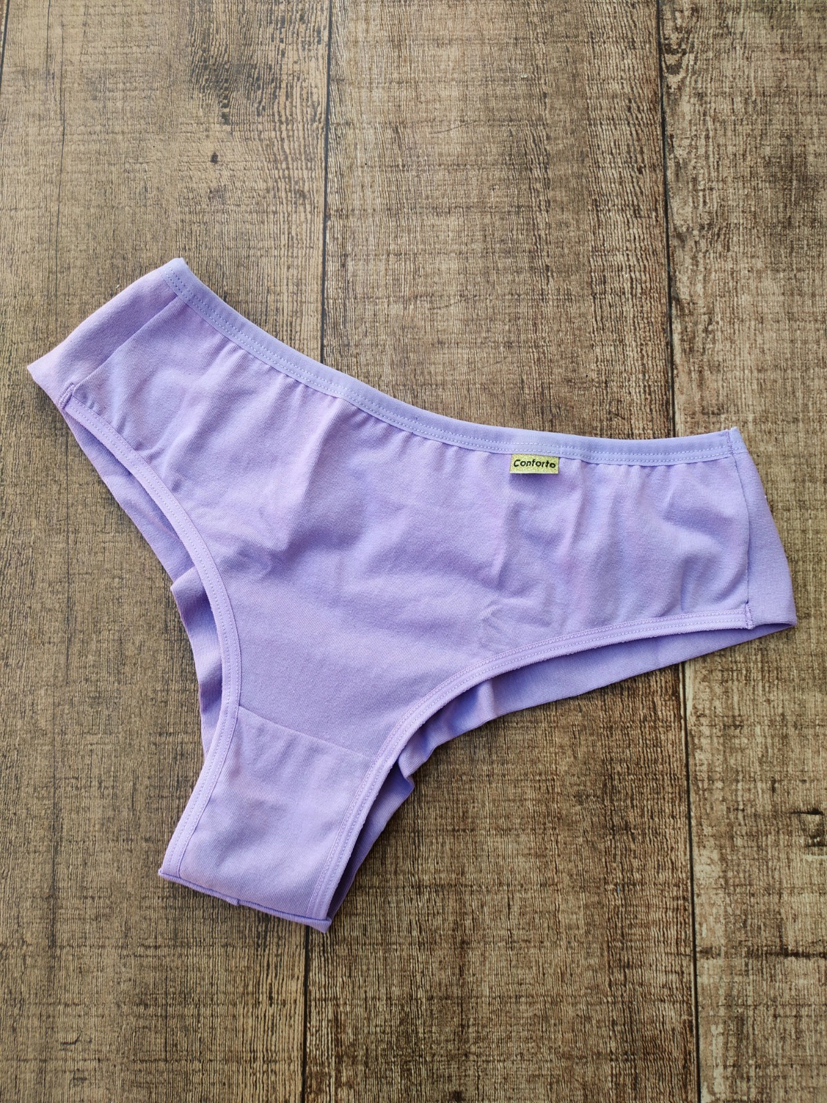 Calcinha Algodão Fio Duplo Estela — Calcinhas Femininas, Leve Tudo com Desconto — SKU 402719. Cor: Frozen, Lilás, Romance, Teos. Tamanho: M, G, GG