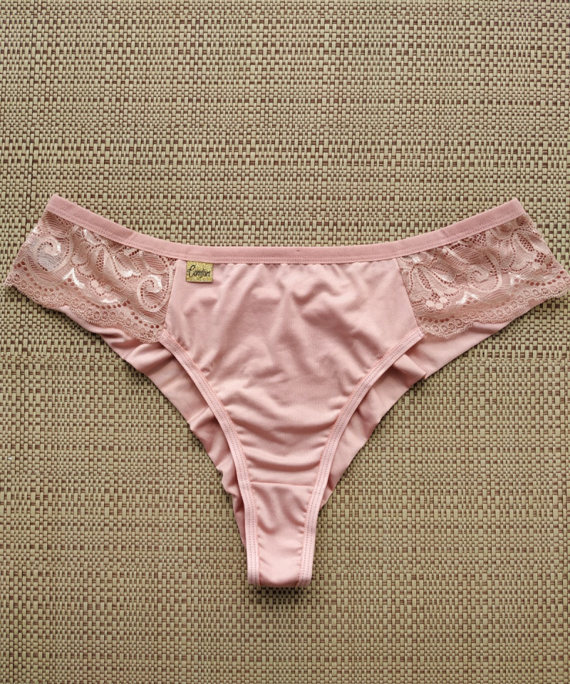 Calcinha Fio Duplo Plus – Dany — Calcinhas Femininas, Calcinhas Plus Size — SKU 485029. Cor: Lilás, Romance, Marinho, Rubro. Tamanho: 48, 50, 52