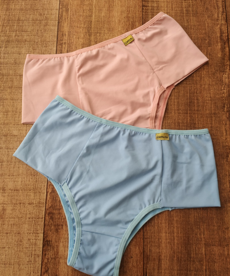 Calcinha Microfibra – Cláudia — Calcinhas Femininas, Leve Tudo com Desconto — SKU 487679. Cor: Aço, Frozen, Lilás, Romance. Tamanho: M, G, GG