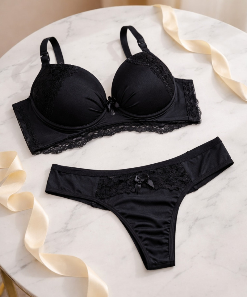 Conjunto Carla — Conjuntos de Lingerie, Conjuntos Plus Size — SKU 317368. Cor: Romance, Marinho, Rubro, Preto. Tamanho: GG, 48, 50, 52