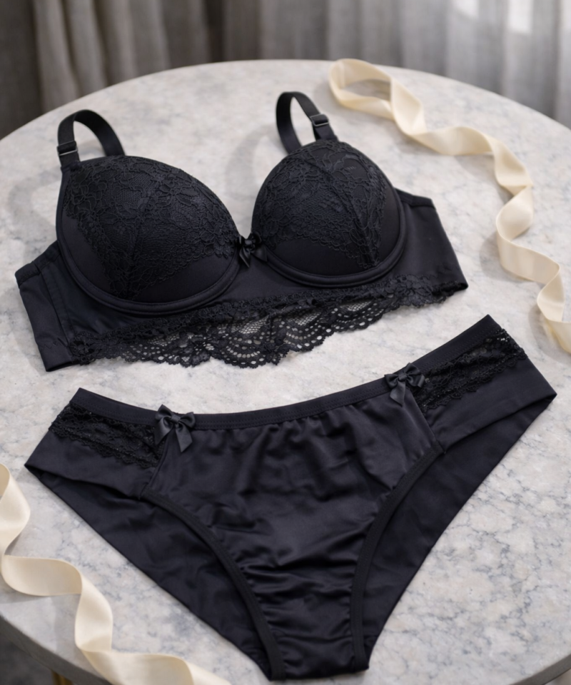 Conjunto Néia — Conjuntos de Lingerie, Conjuntos Plus Size — SKU 317217. Cor: Romance, Marinho, Rubro, Preto. Tamanho: GG, 48, 50, 52