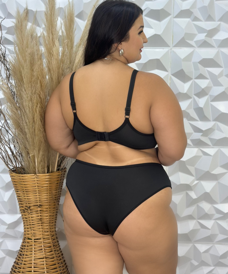 Conjunto Plus Size Romilda — Conjuntos de Lingerie, Conjuntos Plus Size — SKU 363365. Cor: Romance, Marinho, Rubro, Preto. Tamanho: GG, 48, 50, 52