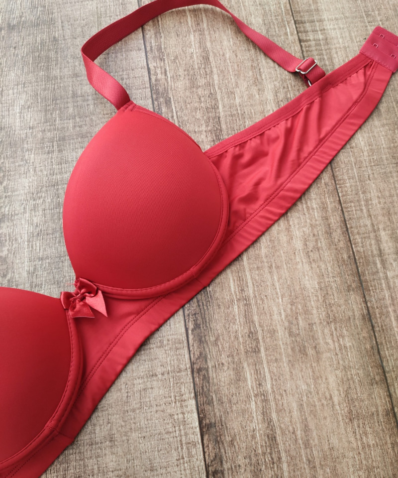 Sutiã Microfibra Reforçado PLUS SIZE — Leve Tudo com Desconto, Lingerie Plus Size — SKU 556917. Cor: Rubro, Preto, Branco, Chocolate. Tamanho: 48, 50, 52