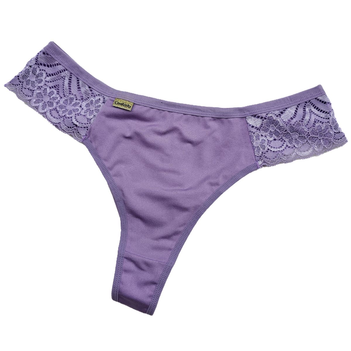 Calcinha Fio Duplo Plus – Dany — Calcinhas Femininas, Calcinhas Plus Size — SKU 485029. Cor: Lilás, Romance, Marinho, Rubro. Tamanho: 48, 50, 52