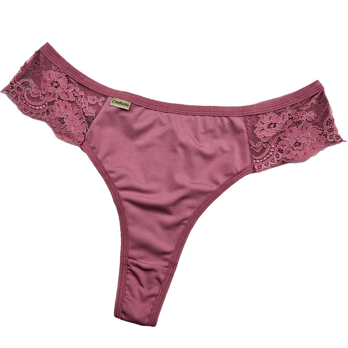 Calcinha Fio Duplo Plus – Dany — Calcinhas Femininas, Calcinhas Plus Size — SKU 485029. Cor: Lilás, Romance, Marinho, Rubro. Tamanho: 48, 50, 52