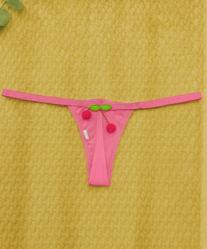 Calcinha Cereja — Calcinhas Femininas, Leve Tudo com Desconto — SKU CAL-CEREJA. Cor: Romance, Teos, Marinho, Sandia. Tamanho: M