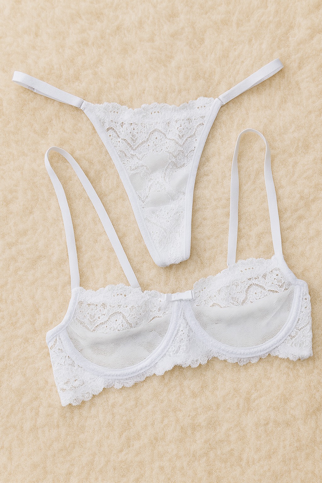 Conjunto de Lingerie sem Bojo Leonor — Conjuntos de Lingerie, Leve Tudo com Desconto — SKU CJ-LEONOR. Cor: Romance, Preto, Branco, Rubi. Tamanho: P, M, G, GG