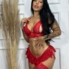 Conjunto Lingerie Sexy Rendado Com Abertura Provocante E Pingente Coração Em Metal — Conjuntos de Lingerie — SKU 933230736. Cor: Preto, Branco, Rosa, Azul. Tamanho: M, G, GG
