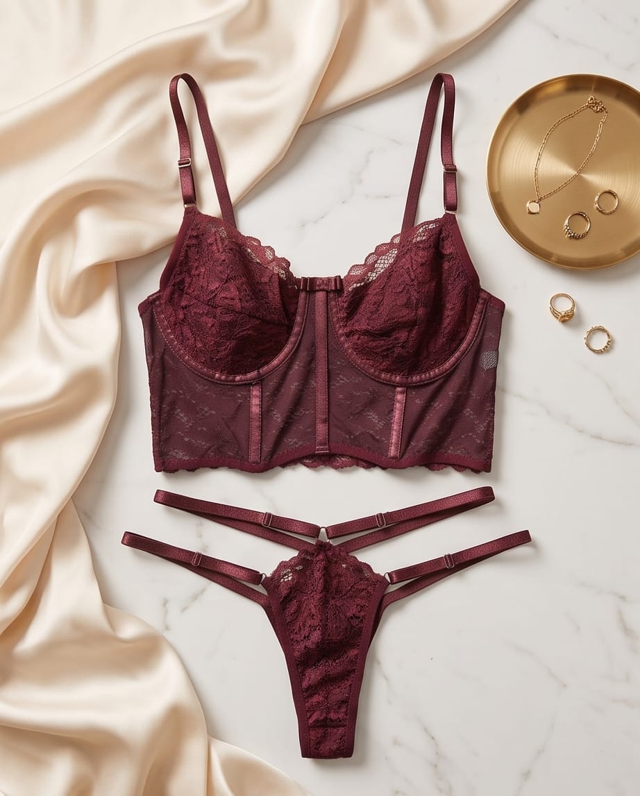 Conjunto Cropped Heloisa — Conjuntos de Lingerie — SKU 741973. Cor: Frozen, Lilás, Marinho, Pantera. Tamanho: P, M, G, GG